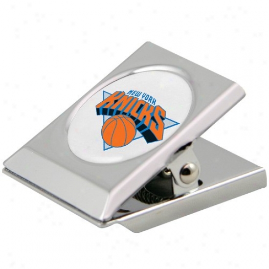 New York Knicks Silver Heavy-duty Magnetic Chip Clip