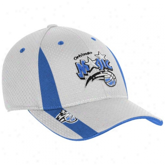 Orlando Magic Gear: Adidas Orlando Magic White Swingman Flex Fit Hat