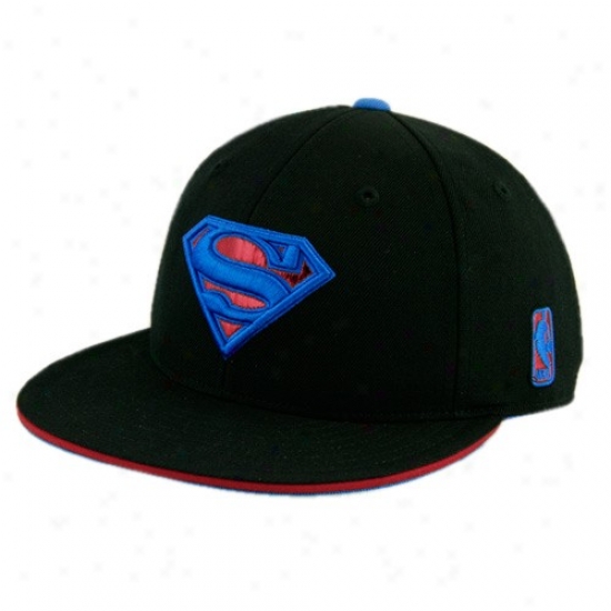 Orlando Magic Hat : Adidas Orlando Magic #12 Dwigt Howard Superman Logo Black Fitted Hat