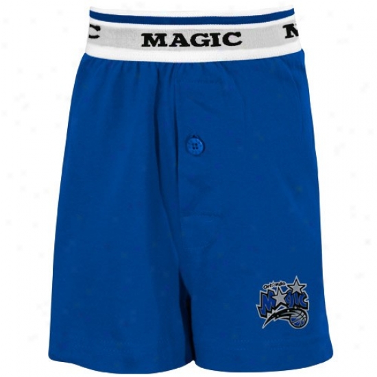 Orlando Magic Youth Royal Blue Solid Banded Boxer Shorts