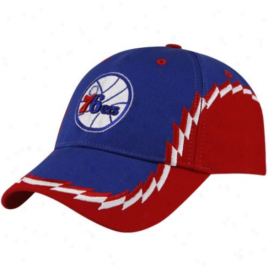 Philadelphia 76er Commodities: Twins '47 Philadelphia 76er Royal Blue-red Bearclaw Adjustable Hat