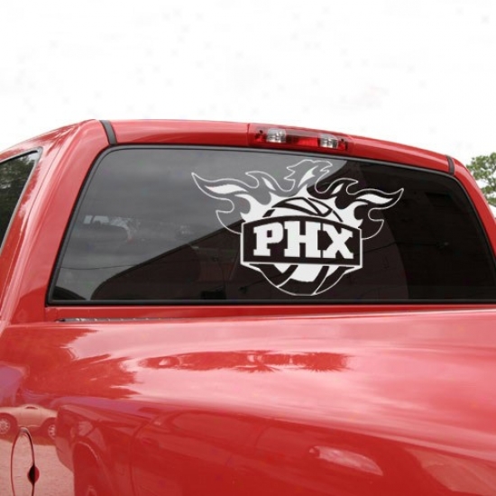Phoenix Suns 18x18 White Logo Decal