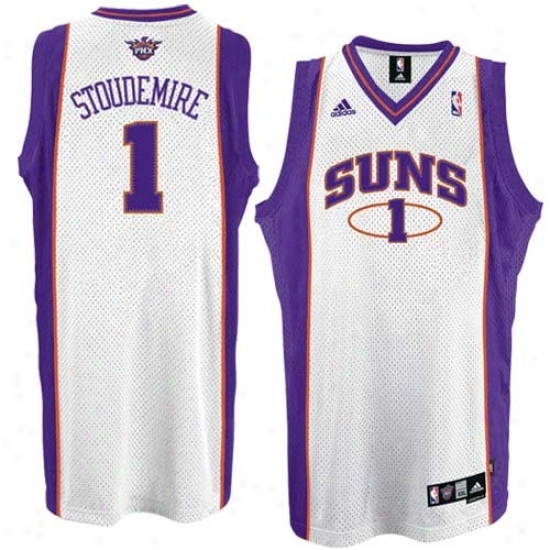Phoenix Sins Jersey : Adidas Phoenix Suns #1 Amare Stoudemire White Home Swingman Basketball Jersey