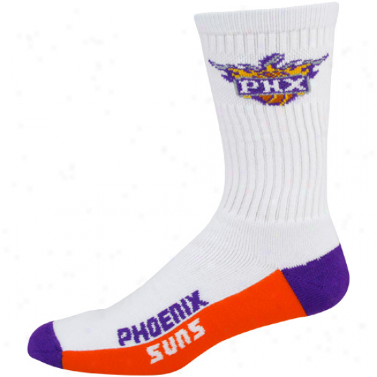 Phoenix Suns White Tri-color Team Logo Tall Socks