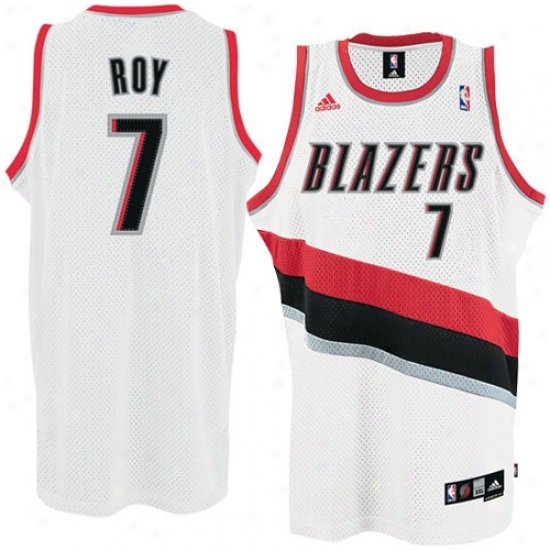 Porltand Trail Blazer Jerseys : Adidas Portland Trail Blazer #7 Brandon Roy Pure Home Swingman Basketball Jerseys