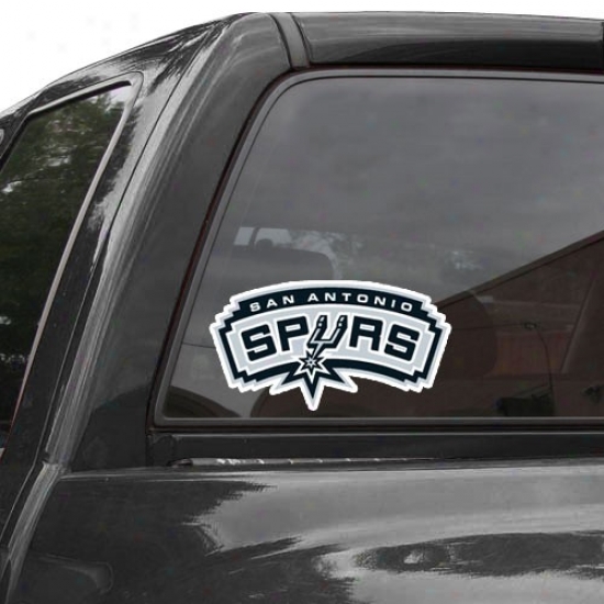"san Antonio Spurs 8"" X 8"" Color Team Logo Car Decal"
