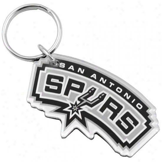 San Antonio Spurs Team Logo High Definition Keychain