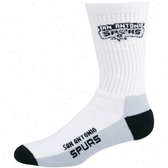 San Antonio Spurs White Tri-color Team Logo Tall Socks