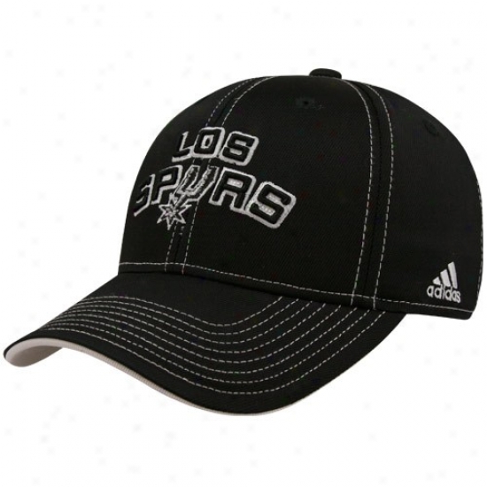 Spurs Gear: Adidas Spurs Black Latin Night Hat
