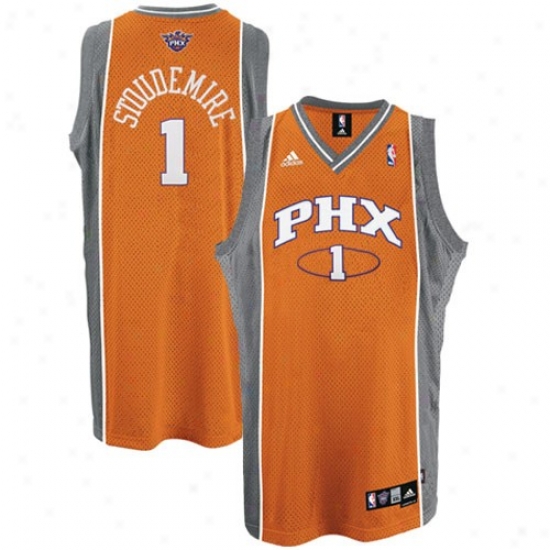 Suns Jerseys : Adidas Suns #1 Amare Stoudemire Orsnge 2nd Road Swingman Basketball Jerseys