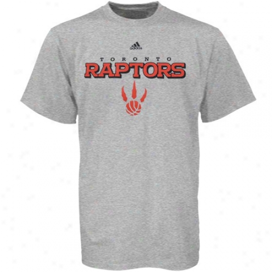 Toronto Raptores hirts : Adidas Toronto Raptor Ash True Shirts