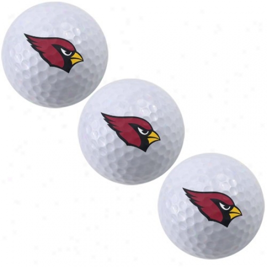 Arizona Cardinals 3-pack Of Team Logo Golf Balls