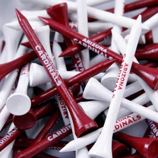 Arizona Cardinals 50-pack Imprinted Red And White Golf Tees