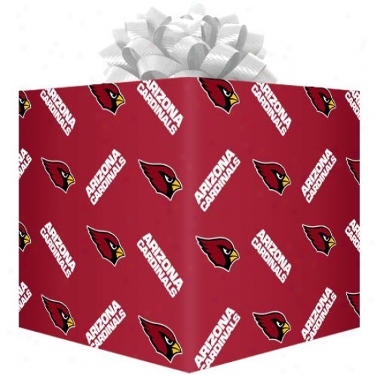 Arizona Cadinals Red Logo Gift Wrap Paper