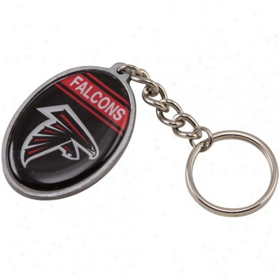 Atlanta Falcons Domed Oval Keychain