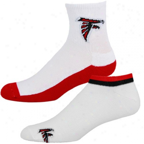 Atlanta Falcons White-red Two-pack Socks