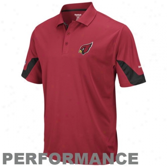 Az Principal Polos : Reebok Az Cardinal Cardinal-black Sideline Team Performance Polos