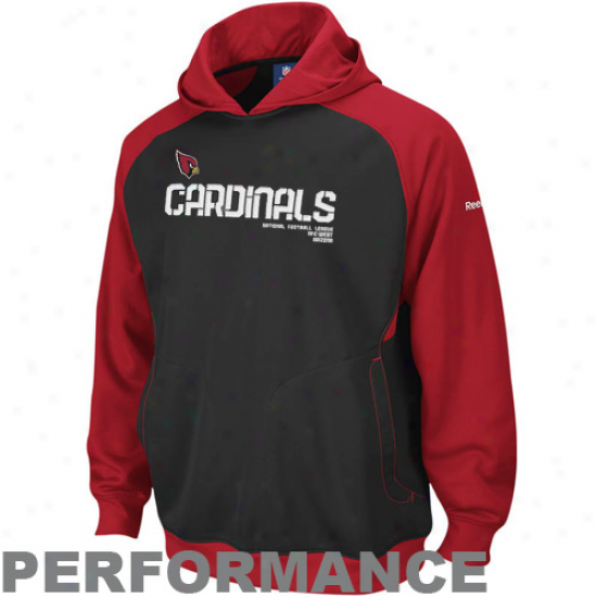 Az Cardinals Hoodys : Reebok Az Cardinals Black Sideline Performance Pullover Hoodys