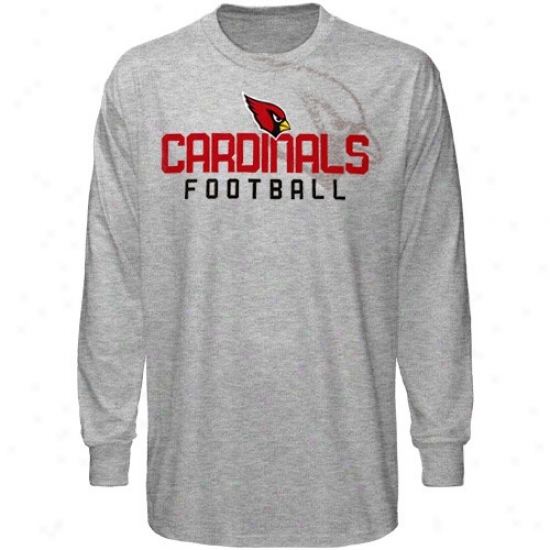 Az Cardinals Shirt : Reebok Az Cardinals Ash Pointillisk Long Sleeve Shirt