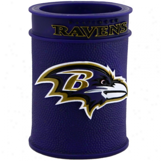 Baltimore Ravens Embossed Plastic Can Coozie