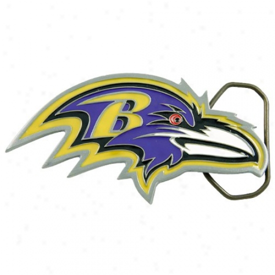Baltimore Ravens Pewter Team Logo Belt Buckle