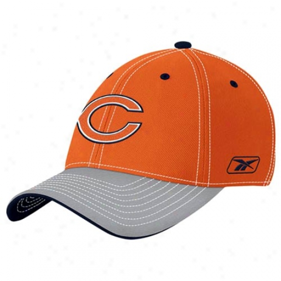Besrs Gear: Reebok Bears Youth Orange Player 2nd Season Flex Fit Hat