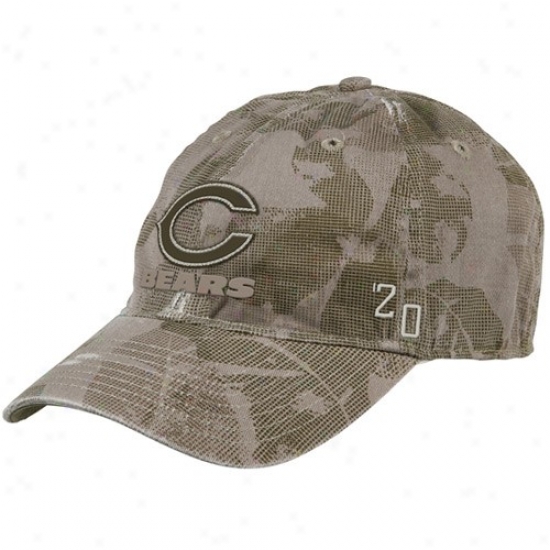 Bears Merchandise: Reebok Bears Camo Flex Fit Slouch Hat