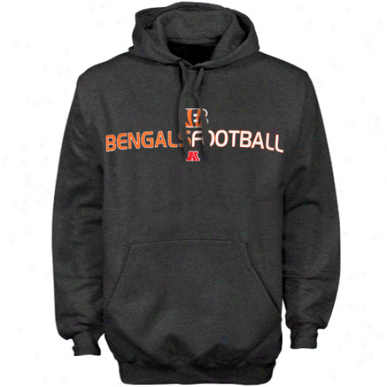 Bengals Sweat Shirt : Bengals Charcoal 1st And Goal Iii Sweat Shirt