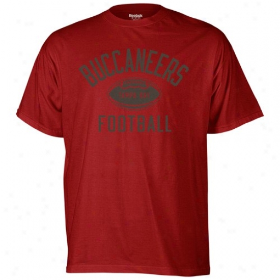 Buccaneers T Shirt : Reebok Buccaneers Red Toil Out T Shirt