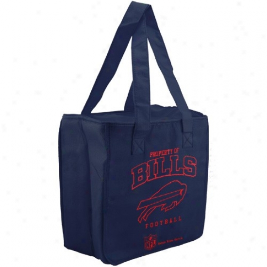 Buffalo Bills Nav Blue Reusable Insulated Tote Bag