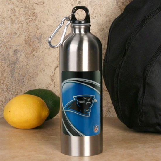 Carolina Panthers 750ml Stainless Steel Water Bottle W/ Carabiner Clip