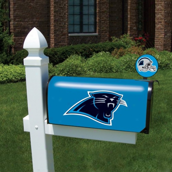 Carolina Panthets Light Blue Team Logo Mailbox Cover