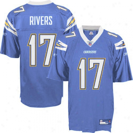 Chargers Jerseys : Reebok Nfl Equipment Chargers #17 Philip Rivers Elcetric Blue Replica Football Jerseys
