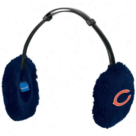 Chicago Bear Gear: Reebok Chicago Bear Navy Blue Ladies Basic Logo Ear Muffs