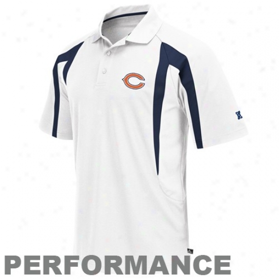 Chicago Bear Polos : Chicago Bear White Field Classic Iii Performance Pooos