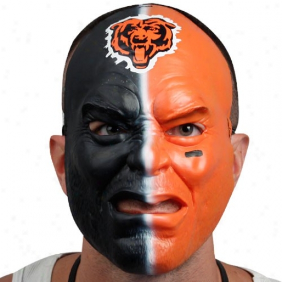Chicago Bears Black-o5ange Fan Face Mask