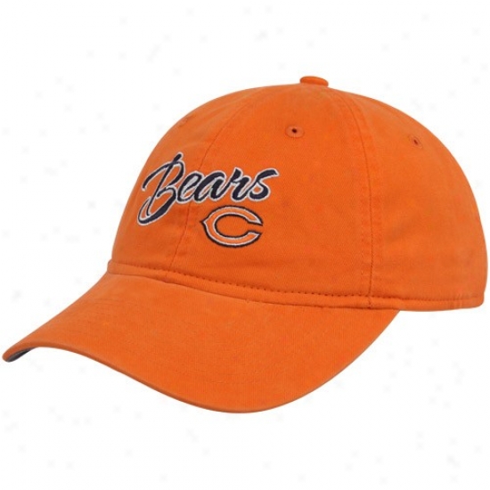 Chicago Bears Gear: Reebok Chicago Bears Ladies Orange Slouch Adjustable Hat