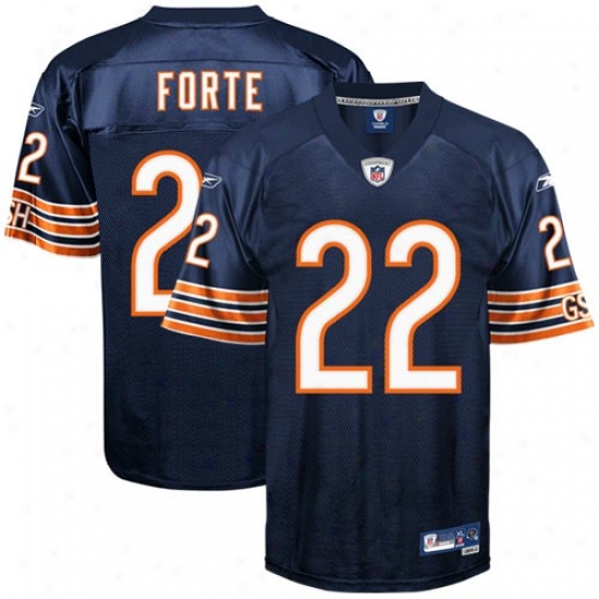Chicago Bears Jerseys : Reebok Nfl Equipment Chicago Bearw #22 Matt Forte Navy Blue Premier Tackle Twill Jerseys