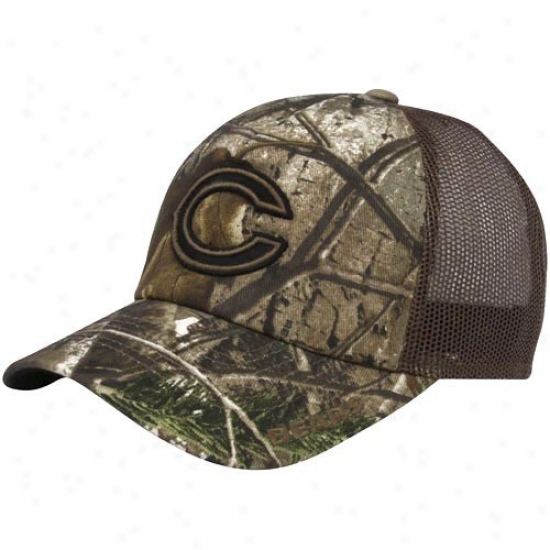 Chicago Bears Merchandise: Reebok Chlcago Bears Forest Mesh Back Trucker Adjustable Hat