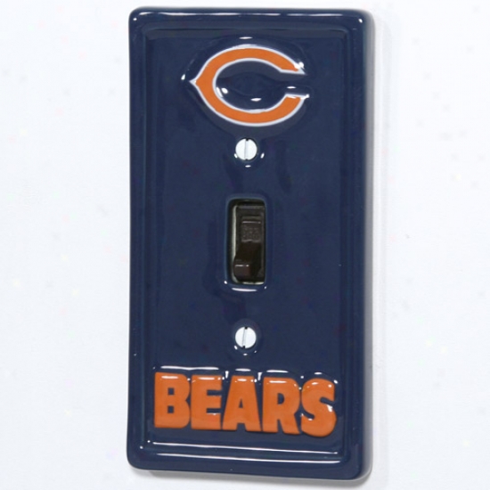Chicago Bears Navy Blue Light Switch Cover
