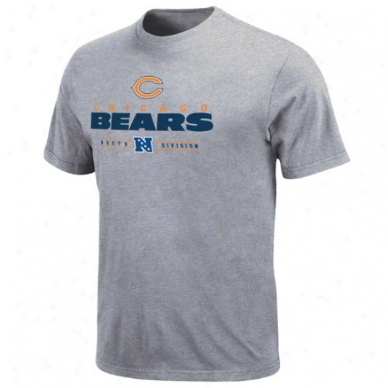 Chicago Bears T-shirt : Chicago Bears Critical Victory Steel Gray T-shirt