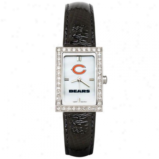 Chicago Bears Watches : Chicagi Bears Ladies Black Allure Watches