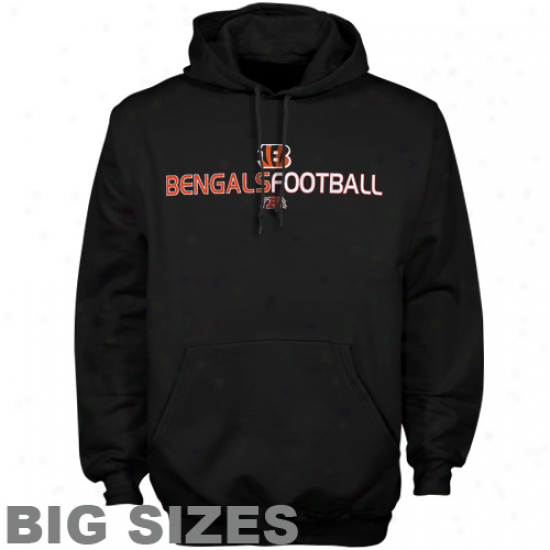 Cincinnati Bengals Sweatshirts : Cincinnati Bengals Blaco Dual Threat Big Sizes Sweatshirts