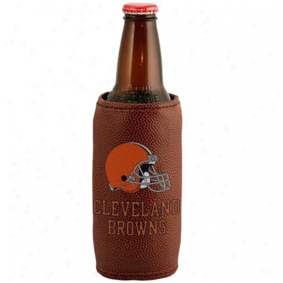 Cleveland Browns Brown Football Bottle Coolie