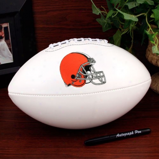 Cleveland Browns Authoritative Full Size Autograph Football