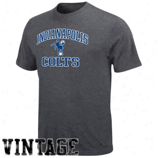 Colts Dress: Colts Charcoal Legacy Heart And Soul T-shirt