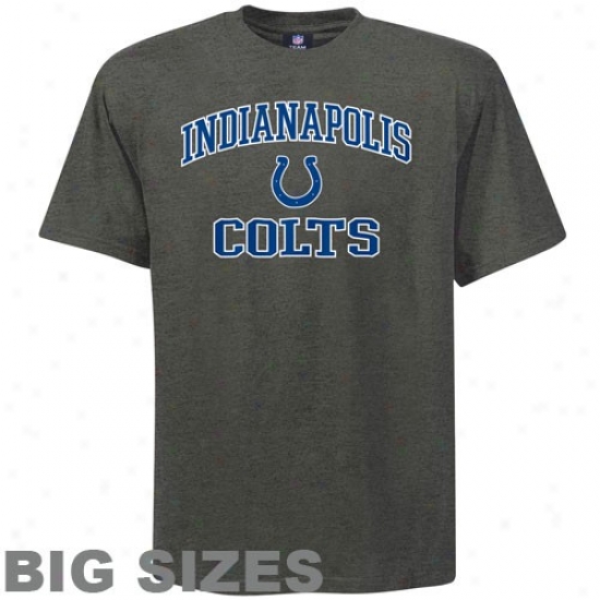 Colts T Shirt : Colts Charcoal Heart And Soul Big Sizes T Shirg