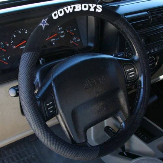 Dallas Cowboys Black Steering Wheel Cover