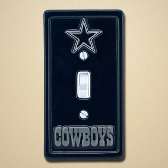 Dallas Cowboys Navy Light Switch Cover