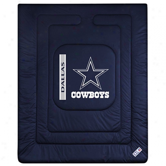 Dallas Cowboys Queen/full Size Locker Room Comforter